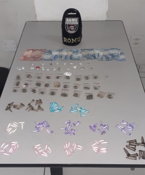 Entorpecentes recolhidos pela Ronda Ostensiva Municipal 