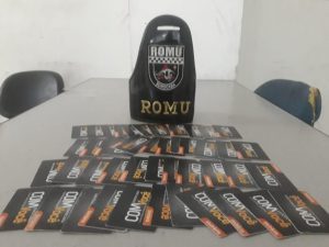 Cartões de ônibus recuperados pela Ronda Ostensiva Municipal (ROMU)