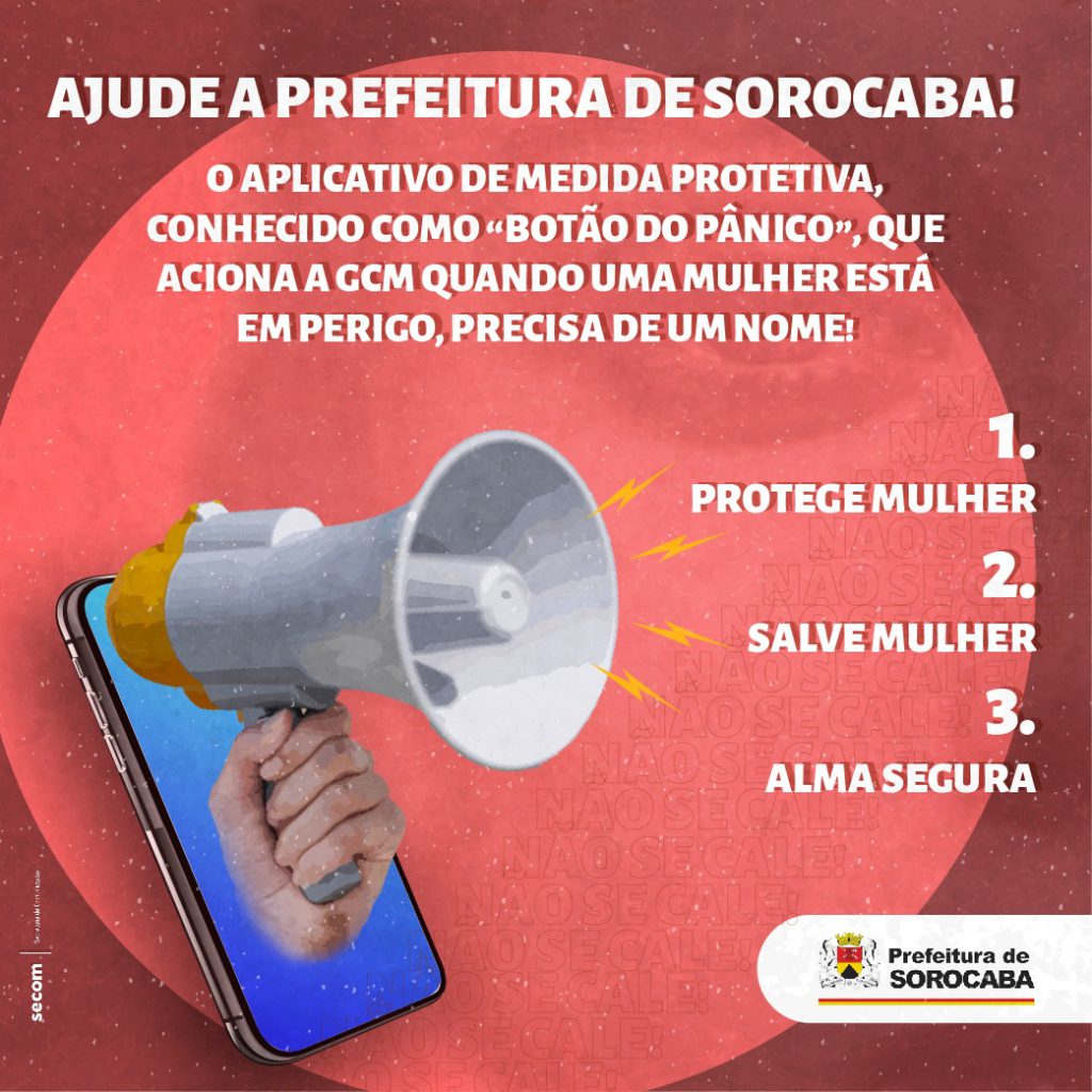  Termina às 18h desta quarta-feira (04) a enquete para escolher, por meio do voto popular, o novo nome do aplicativo conhecido por “botão do pânico”.