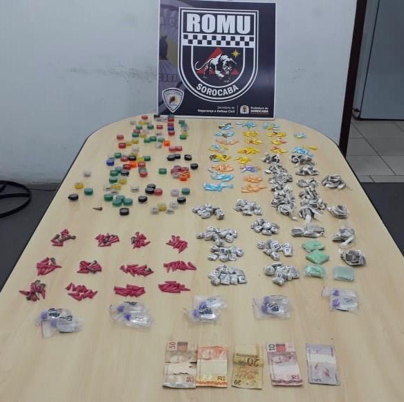 Entorpecentes encontrados pela GCM no Parque Vitória Régia