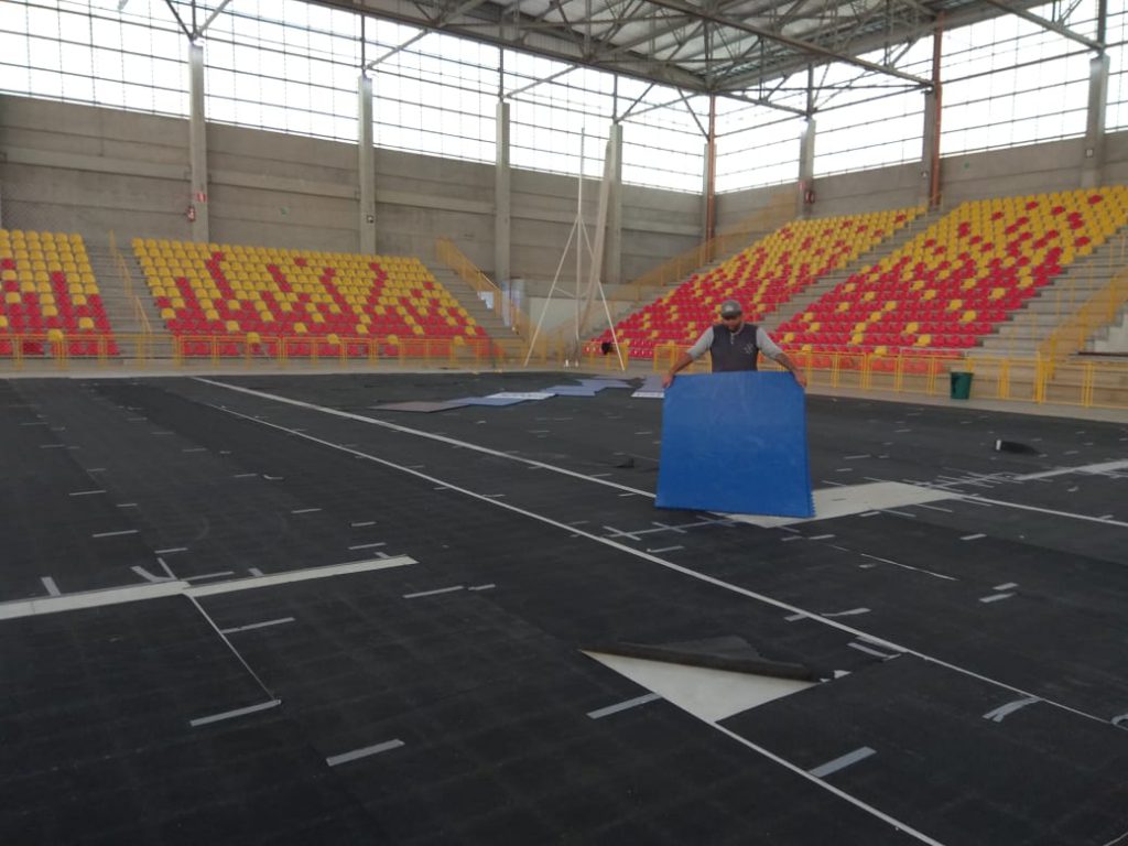 Implantação do Hospital de Campanha - Arena