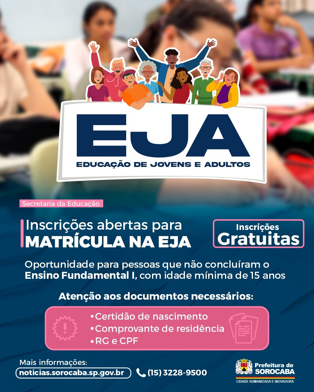 Escolas da rede municipal de ensino estão com inscrições abertas para ...