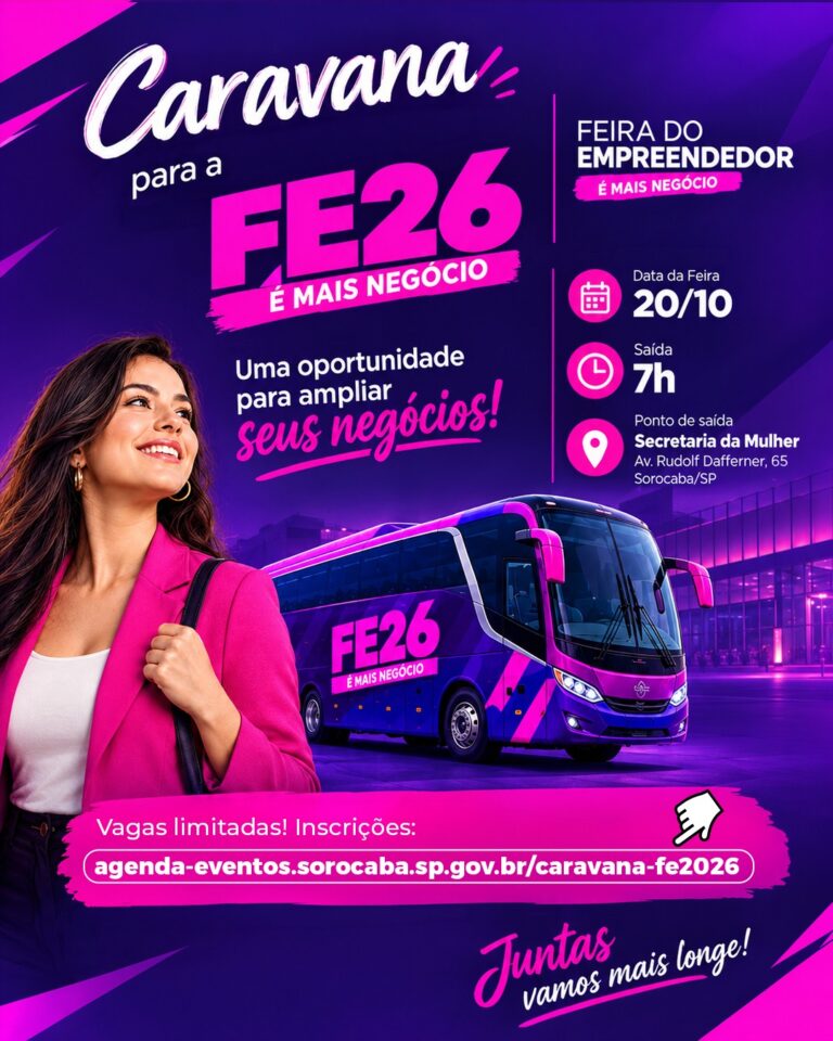 Secretaria da Mulher abre inscrição para empreendedoras interessadas em participar da Feira do Empreendedor (FE) É Mais Negócio 2026