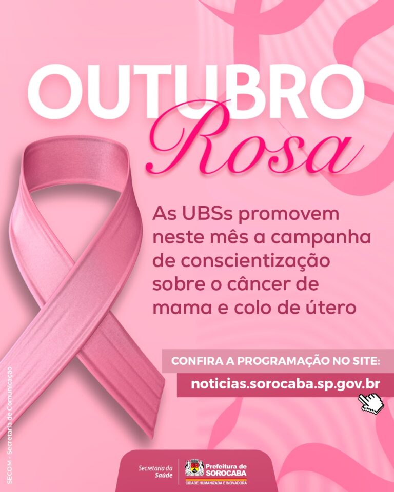 Sorocaba promove ações alusivas à campanha Outubro Rosa nas UBSs